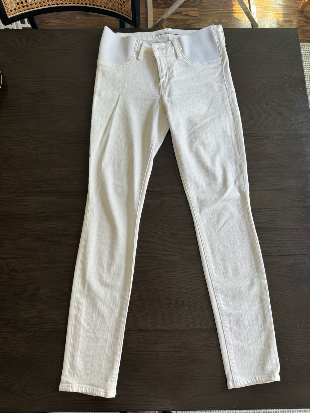 J Brand Maternity White Women's Skinny Jeans